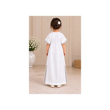 Pearly White Kaftan Partywear