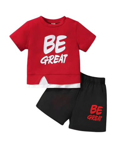 BE GREAT SHORT SET