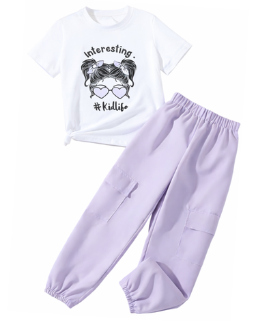 HEART GLASSES TROUSER SET